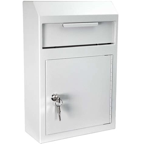 steel wall mount drop box|wall mount depository drop box.